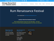 Tablet Screenshot of miamirumfest.com